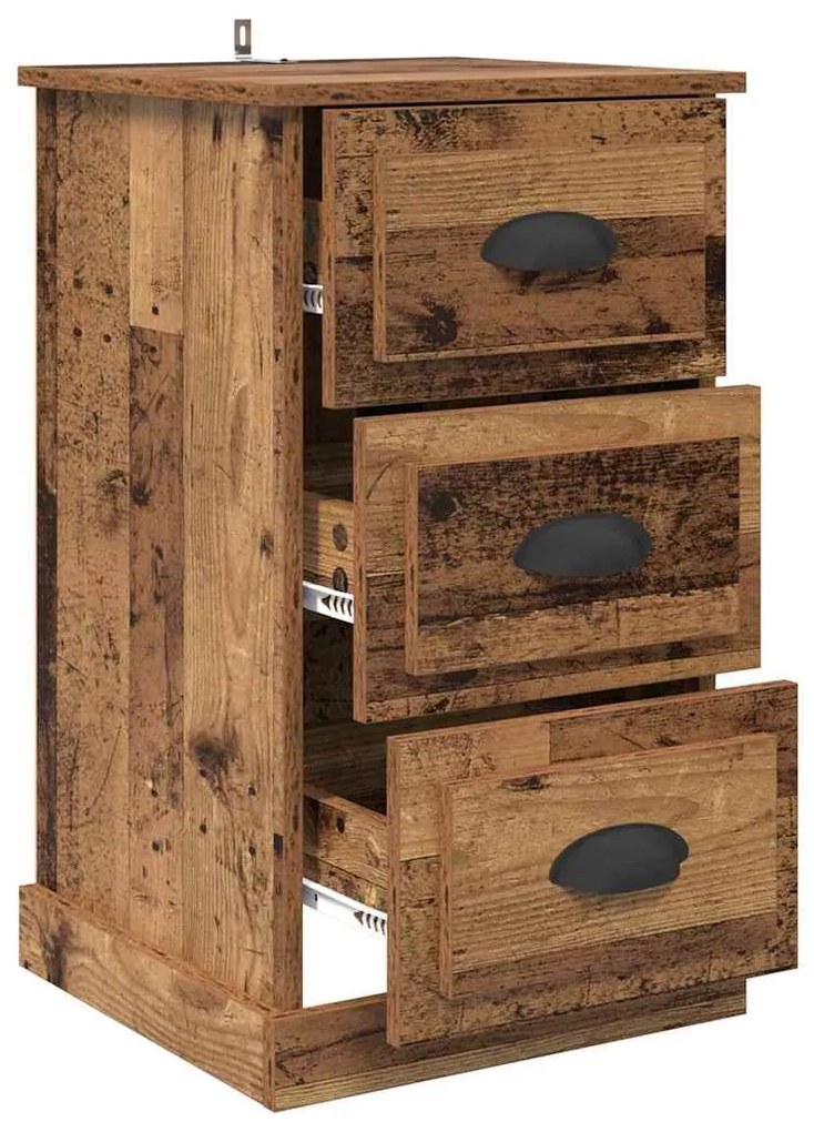 vidaXL Κομοδίνο Παλιό Ξύλο 39 x 39 x 67,5 εκ. Επεξεργασμένο ξύλο