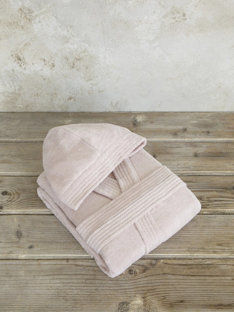 Μπουρνούζι με κουκούλα Zen - Large - Powder Pink - Nima Home