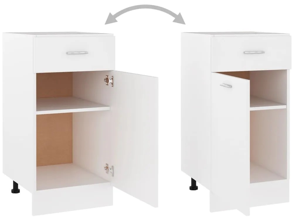 vidaXL Ντουλάπι με Συρτάρια &quot;Lyon&quot; Λευκό 40x46x81,5 εκ. από Τεχνητό Ξύλο