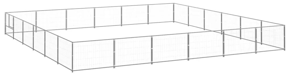 vidaXL Σπιτάκι Σκύλου Ασημί 36 μ² Ατσάλινο