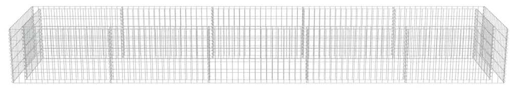 vidaXL Συρματοκιβώτιο-Γλάστρα Υπερυψωμένη 450x90x50 εκ. Γαλβ. Χάλυβας