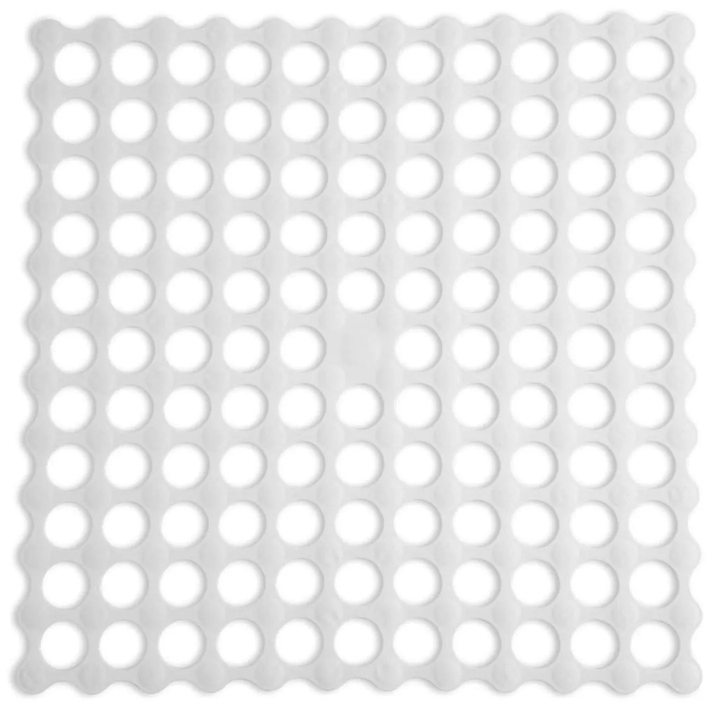 Πατάκι Αντιολισθητικό Golf 00286.001 White 54Χ54 54x54cm PVC