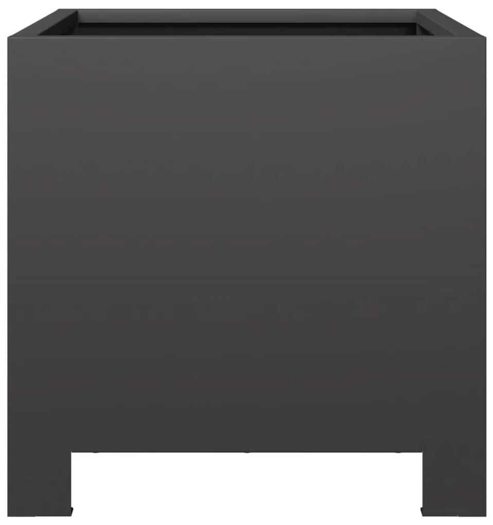 vidaXL Ζαρντινιέρες Κήπου 2 τεμ. Μαύρο 30x30x30 εκ. από Ατσάλι