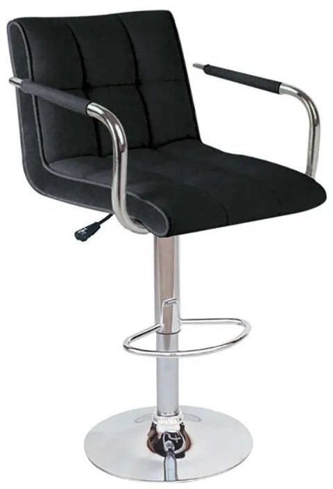 ΣΚΑΜΠΟ ΜΕΤΑΛΛΙΚΟ ΜΑΥΡΟ BAR/54 52X51X63-83/90-110εκ. (Σετ 2 ΤΕΜ)