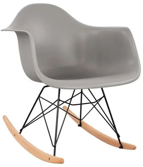 Πολυθρόνα Κουνιστή Grey Mirto HM0035.20 Polypropylene