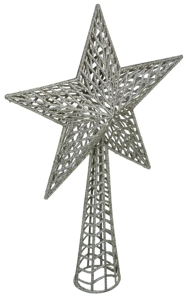 Χριστουγεννιάτικη Κορυφή Δέντρου (25x37.5) A-S Silver 166014D