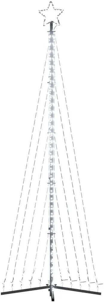 vidaXL Χριστουγεννιάτικο δέντρο LED 495 LED Ψυχρό Λευκό 300,5 εκ.