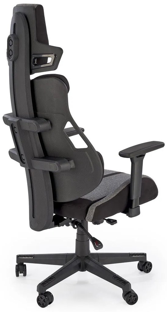 ΚΑΡΕΚΛΑ ΓΡΑΦΕΙΟΥ / GAMER SPEED ΓΚΡΙ / ΜΑΥΡΟ 66x68x130-137cm