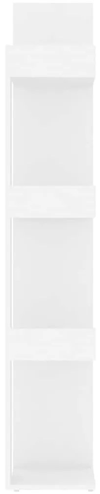 vidaXL Βιβλιοθήκη Λευκή 86 x 25,5 x 140 εκ. από Επεξ. Ξύλο