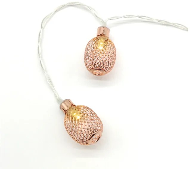 Λαμπάκια Σειρά 10 LED IP20 METAL PINAPPLE Χάλκινο FMCPEAR10WW2AT ACA-FMCPEAR10WW2AT-Χάλκινο FMCPEAR10WW2AT