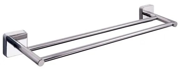 Διπλή πετσετοκρεμάστρα χρωμέ QUATTRO 4262 KARAG 60cm