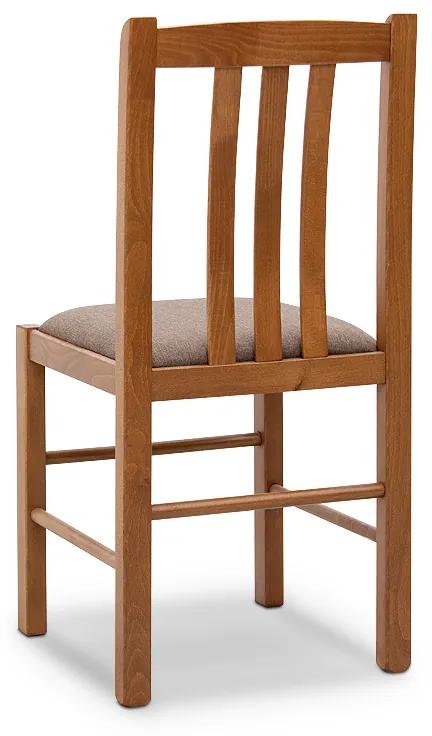 Καρέκλα τραπεζαρίας Derry Megapap από μασίφ ξύλο οξιάς χρώμα καρυδί 42x42x90εκ. - Ξύλο - GP039-0004,1