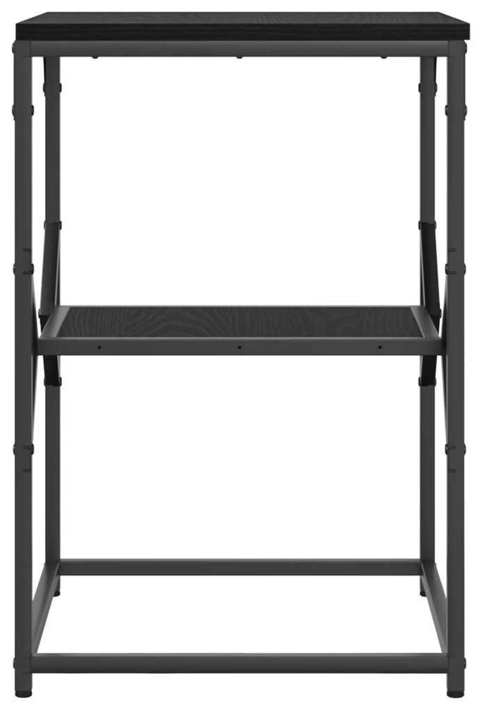 vidaXL Τραπεζάκι Μαύρο Δρυς 41x40x60 εκ Κατασκευασμένο Ξύλο