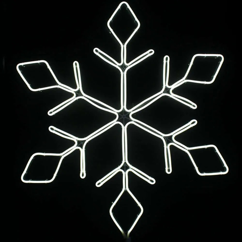 Φωτοσωλήνας Snowflake 600 Led X0860014111 66x57,5+150cm 6W Clear Aca