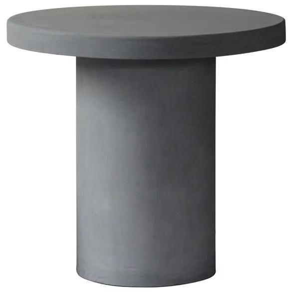 Ε6207 CONCRETE Cylinder τραπέζι Cement Grey  Φ80cm H.75cm Τραπέζι,  Γκρι,  Artificial Cement (Recyclable), , 1 Τεμάχιο