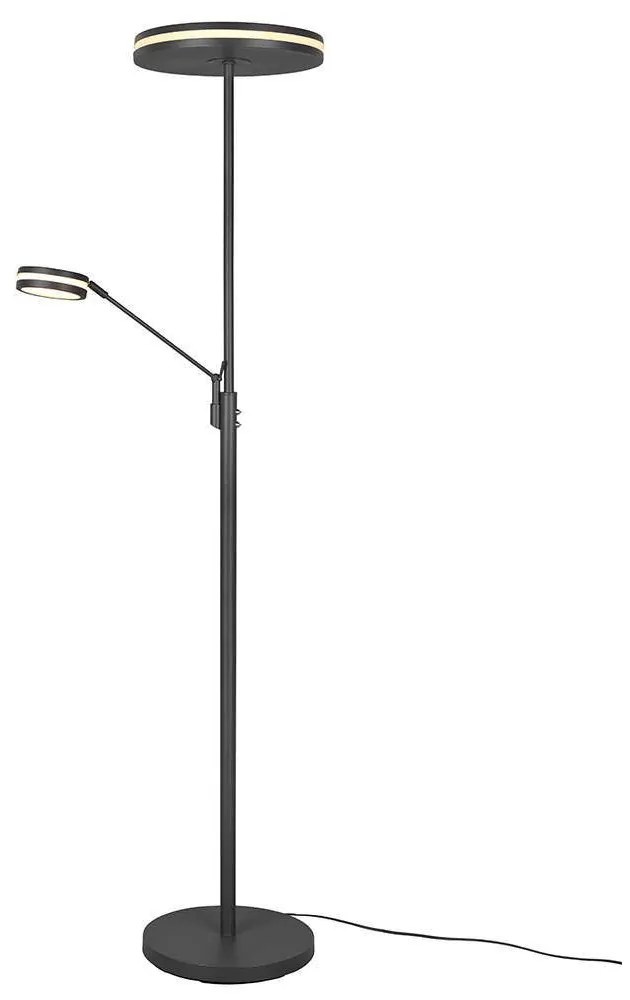 Φωτιστικό Δαπέδου Franklin 426510242 35x181cm Dim Led 4100Lm 35W/650Lm 6,5W Anthracite Trio Lighting