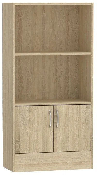 Βιβλιοθήκη Negan pakoworld sonoma μελαμίνης 60x30x120εκ (1 τεμάχια)