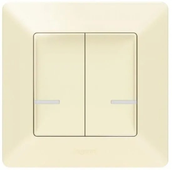 Διακόπτης Διπλός Ασύρματος Μπεζ Valena Life 752287 Legrand-752287-Μπεζ 752287