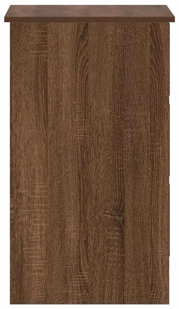 vidaXL Γραφείο Καφέ Δρυς 90 x 45 x 76 εκ. από Επεξεργασμένο Ξύλο