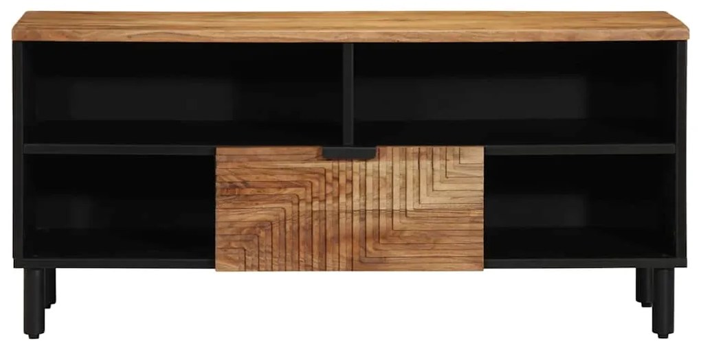 vidaXL Έπιπλο Τηλεόρασης Καφέ 100 x 33.5 x 46 εκ Μασίφ ξύλο ακακίας
