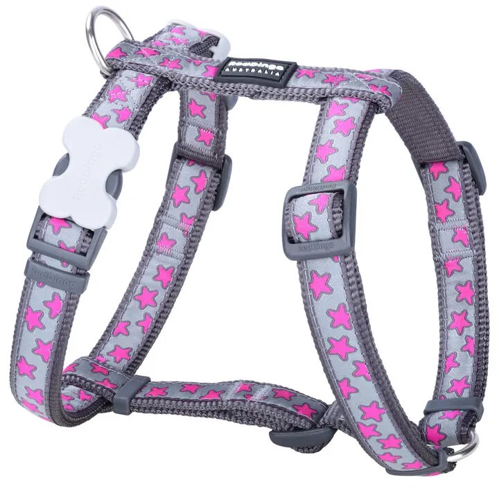 Λουρί Σκύλου Red Dingo STYLE HOT PINK ON COOL GREY 45-66 cm 36-59 cm