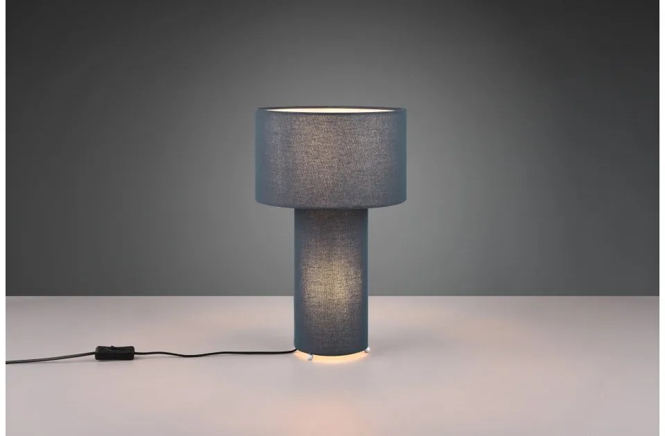 Επιτραπέζιο Φωτιστικό 2xΕ27 Υφασμάτινο Bale Trio Lighting-505200112-Μπλε 505200112