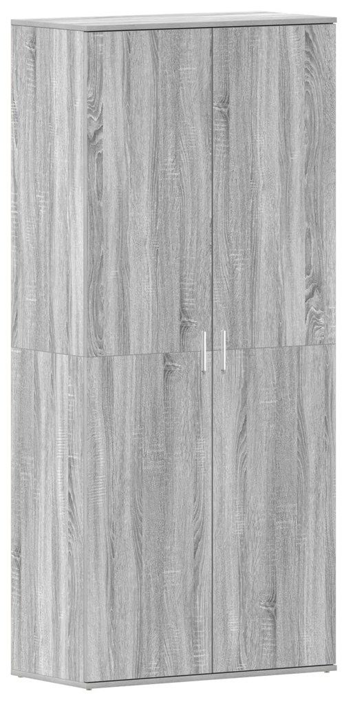 vidaXL Ντουλάπα Παπουτσιών Γκρι Σονομα 80x39x180 εκ. Επεξεργασμένο Ξύλο