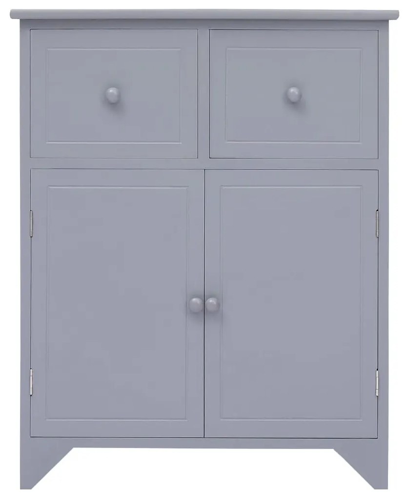 Βοηθητική Συρταριέρα Γκρι 60x30x75 εκ. από Ξύλο Παυλώνιας - Γκρι