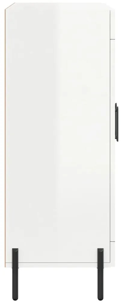 vidaXL Ντουλάπι Γυαλιστερό Λευκό 69,5x34x90 εκ. Επεξεργασμένο Ξύλο