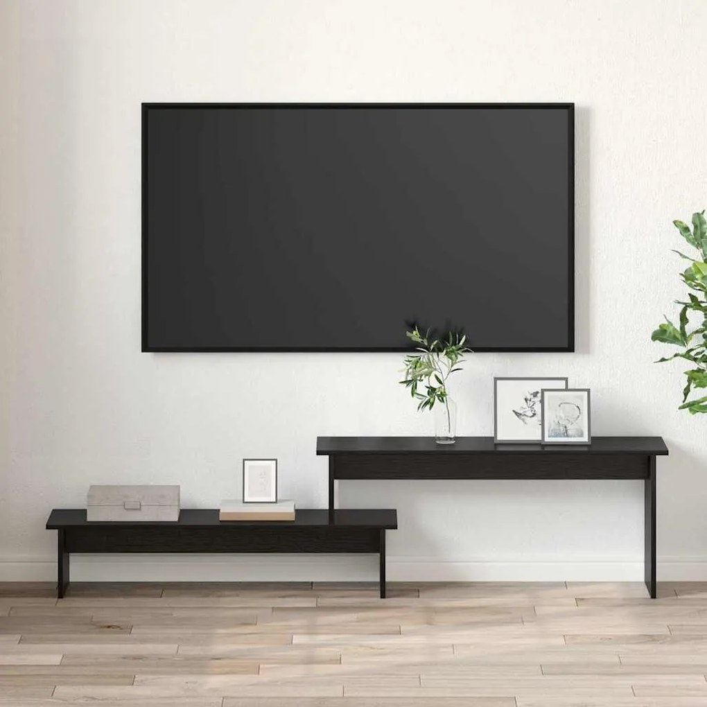 vidaXL Ντουλάπι TV Μαύρη δρυς 180 x 30 x 43 εκ. Επεξεργασμένο ξύλο