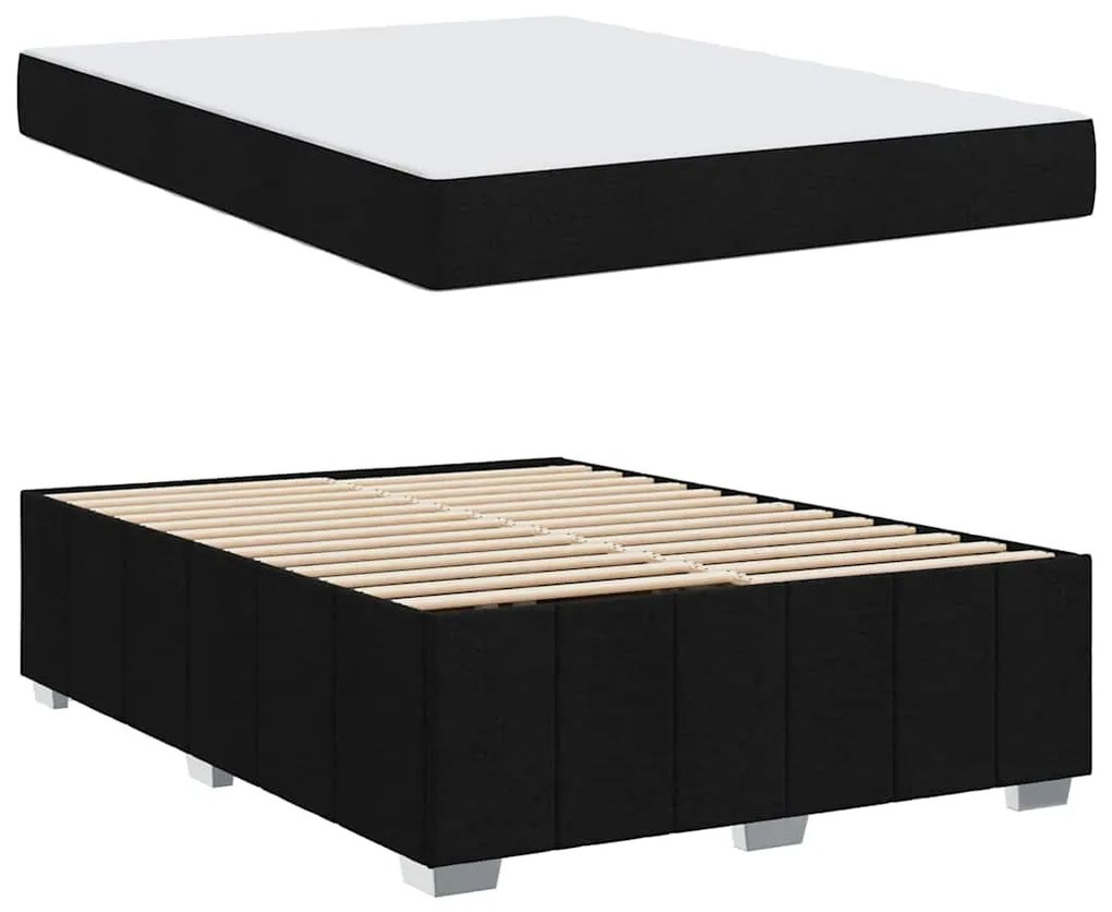 vidaXL Σκελετός Κρεβατιού Μαύρο 160 x 200 cm ύφασμα
