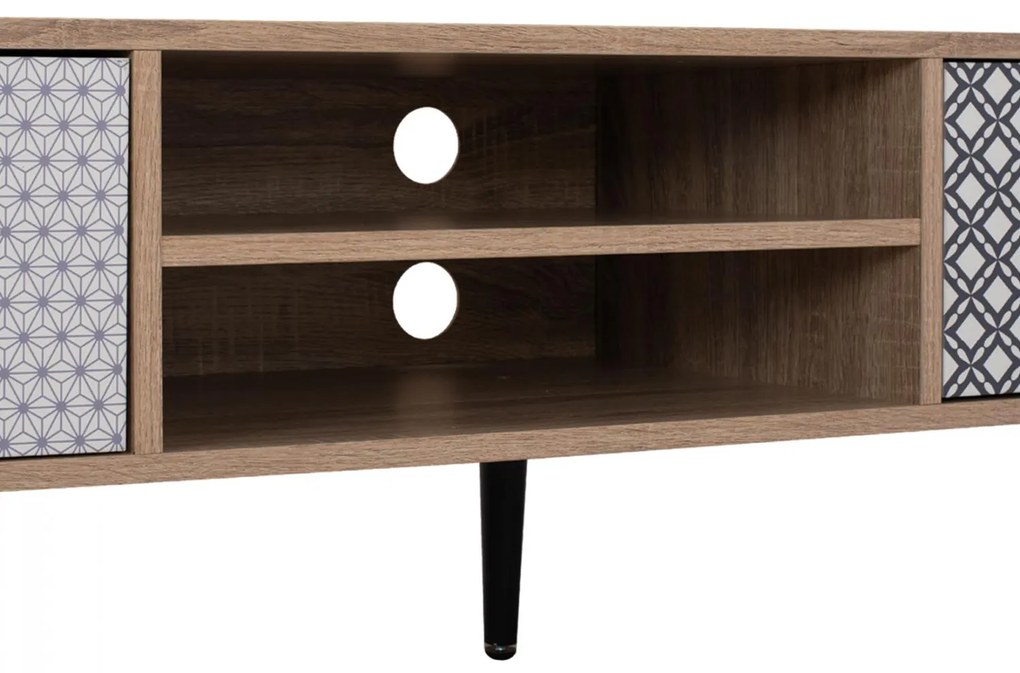 Έπιπλο τηλεόρασης HATTIE C8756 Sonoma - Πολύχρωμο 150x40x40Yεκ. 150x40x40 εκ.