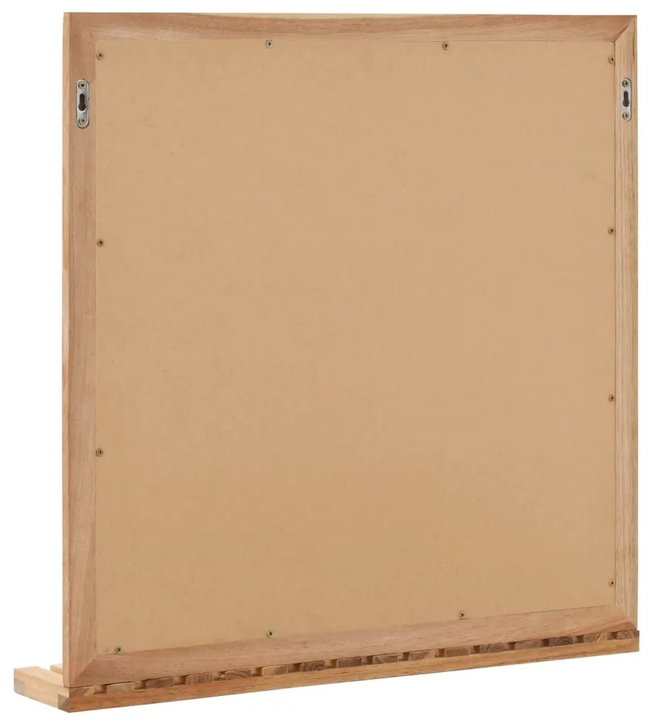 vidaXL Καθρέφτης Μπάνιου 60 x 12 x 62 εκ. από Μασίφ Ξύλο Καρυδιάς