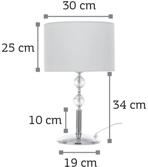 Επιτραπέζιο φωτιστικό InLight 3422-Χρωμέ