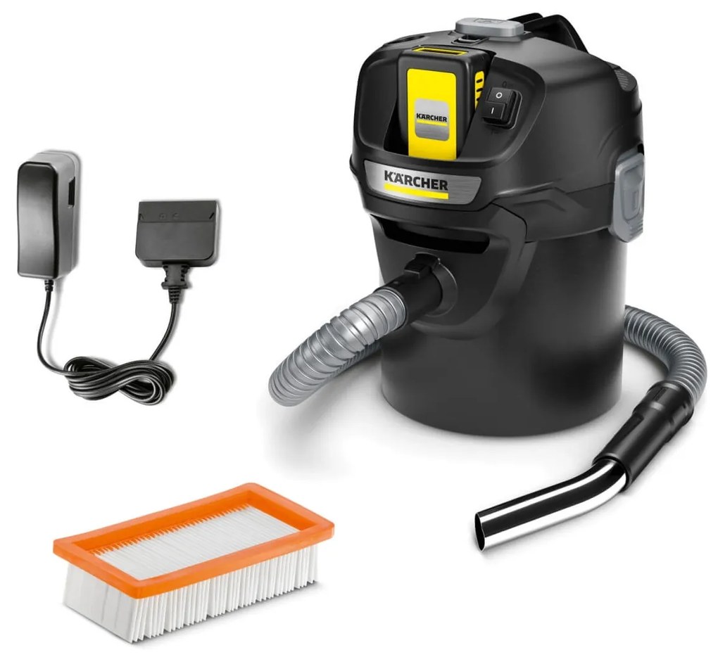 Σκούπα Kärcher Στάχτης Μπαταρίας AD 2 Battery Set (1.348-301.0) με χωρητικότητα κάδου 14 L