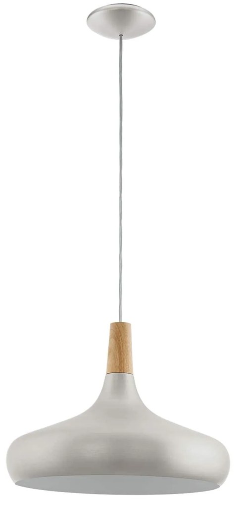 Φωτιστικό Οροφής Sabinar 96986 Silver Eglo Metal,Wood
