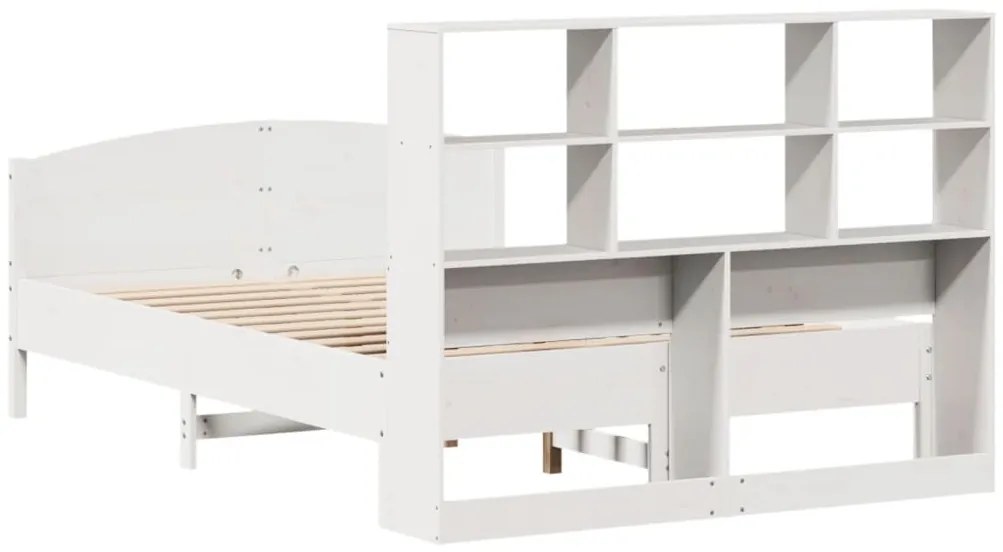 vidaXL Κρεβάτι Βιβλιοθήκη Χωρίς Στρώμα 120x200 εκ Μασίφ Ξύλο Πεύκο