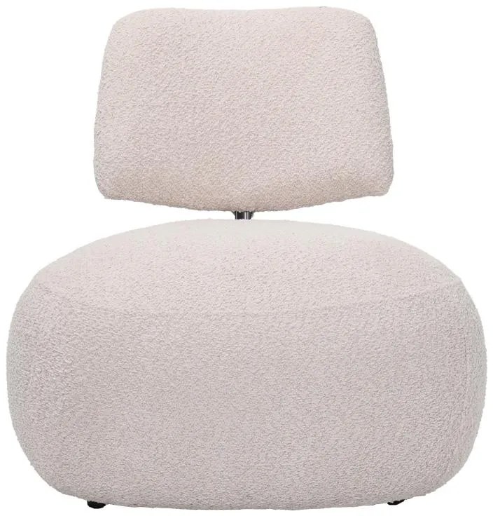 Πολυθρόνα Stonie μπουκλέ ύφασμα σε μπεζ απόχρωση 67x73x67εκ 67x73x67 εκ.