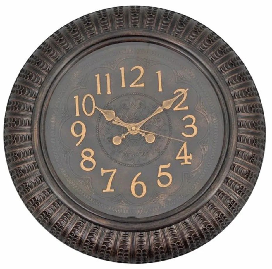 Ρολόι Τοίχου 827794 50,5x5,7cm Dark Brown-Gold Ankor Plastic