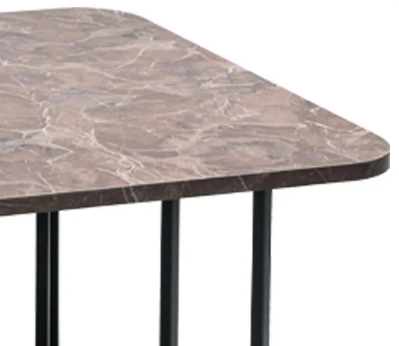 Color: Grey Marble, BlackMaterial: Mdf, MetalDimensions: Width: 115 cm / Depth: 68 cm / Height: 45 cmΤραπεζάκι Σαλονιού Diamond 115x68x45 εκ.