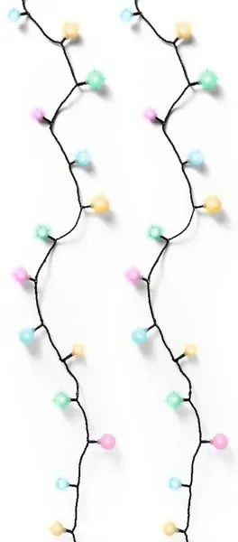 Epam Σειρά 120 LED Ball Πολύχρωμα 12m Με Προγράμματα ΙΡ44 Μαύρο Καλώδιο XL3BALL120-MULTI/31V