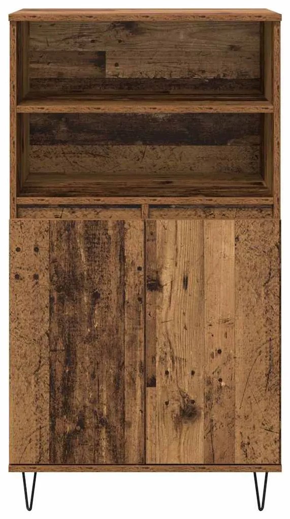 vidaXL Highboard Καφέ 60 x 36 x 110 εκ. Επεξεργασμένο ξύλο