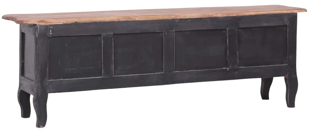 vidaXL Έπιπλο Τηλεόρασης Μαύρο 120 x 30 x 40 εκ. από Μασίφ Μαόνι