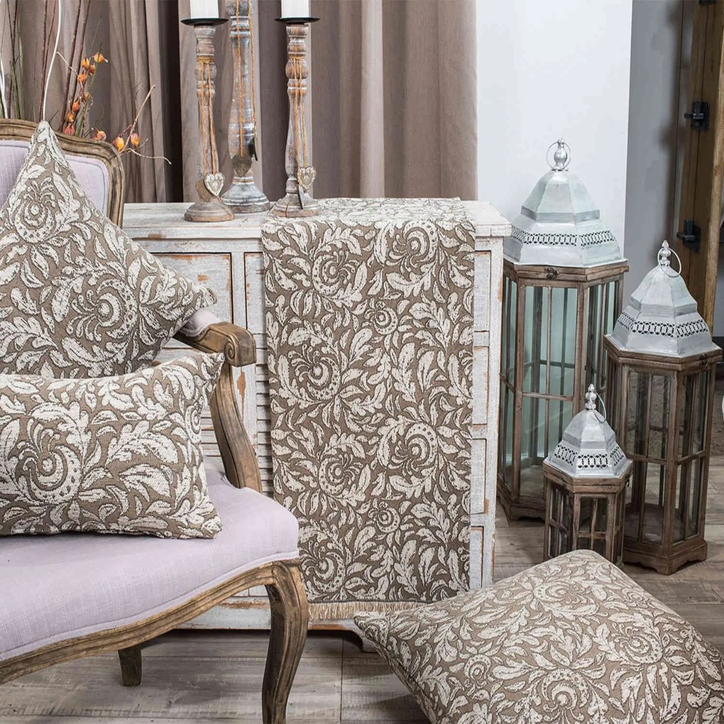 Μαξιλάρι Διακοσμητικό (Με Γέμιση) Denver 02 Beige Teoran 30X50 30x50cm Cotton-Acrylic