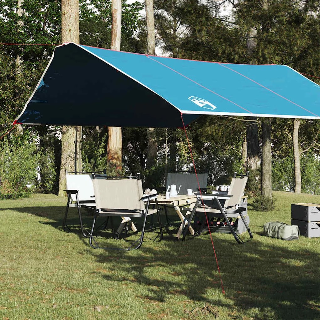 vidaXL Μουσαμάς Κάμπινγκ Αδιάβροχος Μπλε 420x440 εκ.