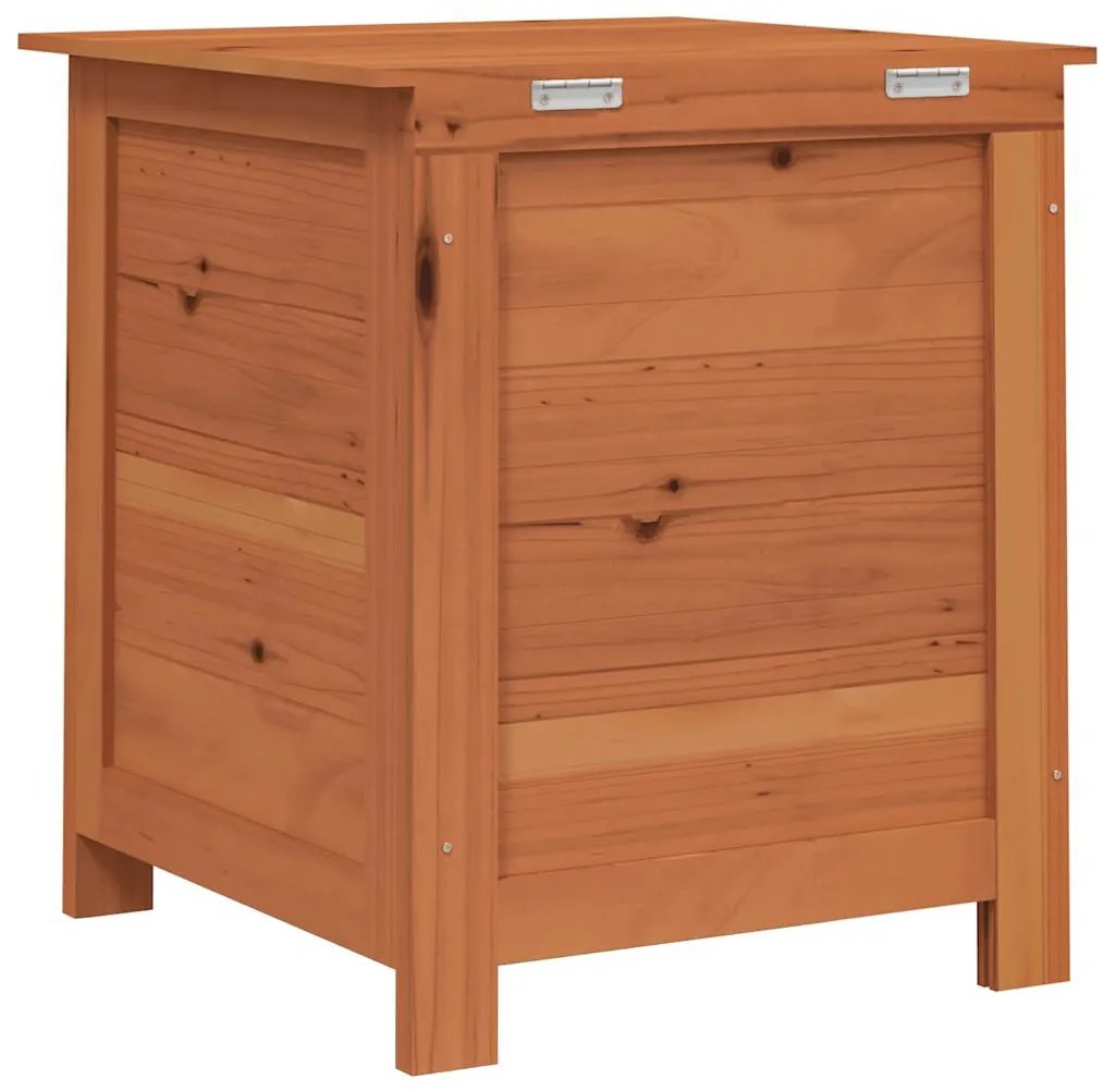 vidaXL Κουτί Μαξιλαριών Εξ. Χώρου Καφέ 50x50x56 εκ. Μασίφ Ξύλο Ελάτης