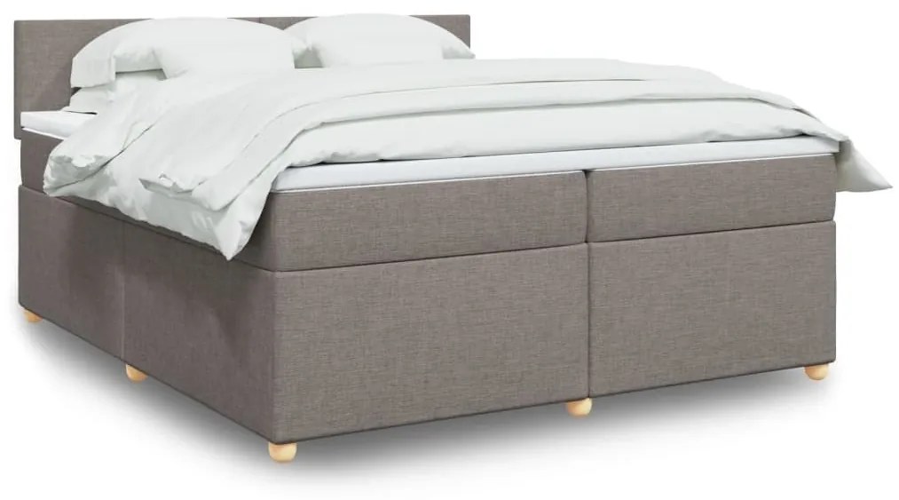 ΚΡΕΒΑΤΙ BOXSPRING ΜΕ ΣΤΡΩΜΑ TAUPE 200X200 ΕΚ. ΥΦΑΣΜΑΤΙΝΟ 3286784