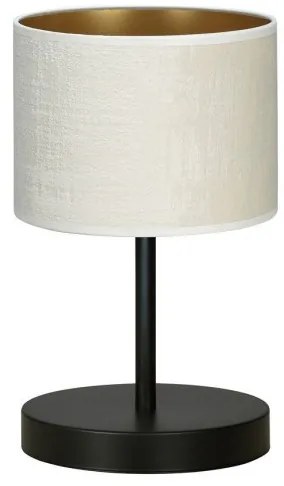 Επιτραπέζιο Φωτιστικό 1xE27 Ατσάλι-Ύφασμα HILDE Made in Poland Emibig-1052/LN1-Λευκό 1052/LN1