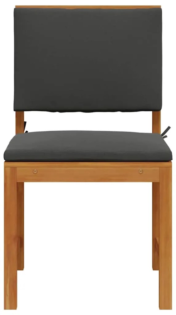 vidaXL Καρέκλα Κήπου 2 pcs Καφέ 50 x 50 x 91 εκ. Μασίφ ξύλο ακακίας