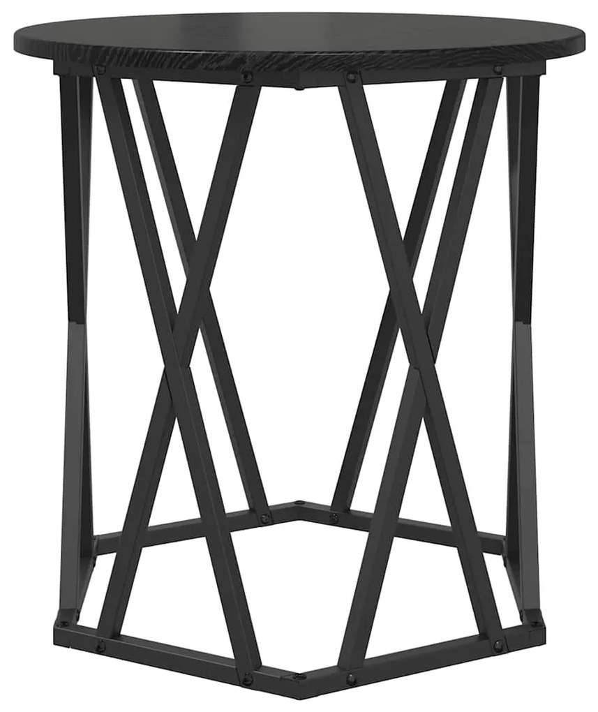 vidaXL Τραπεζάκι σαλονιού 2 pcs Μαύρη δρυς 50 x 50 x 50 cm